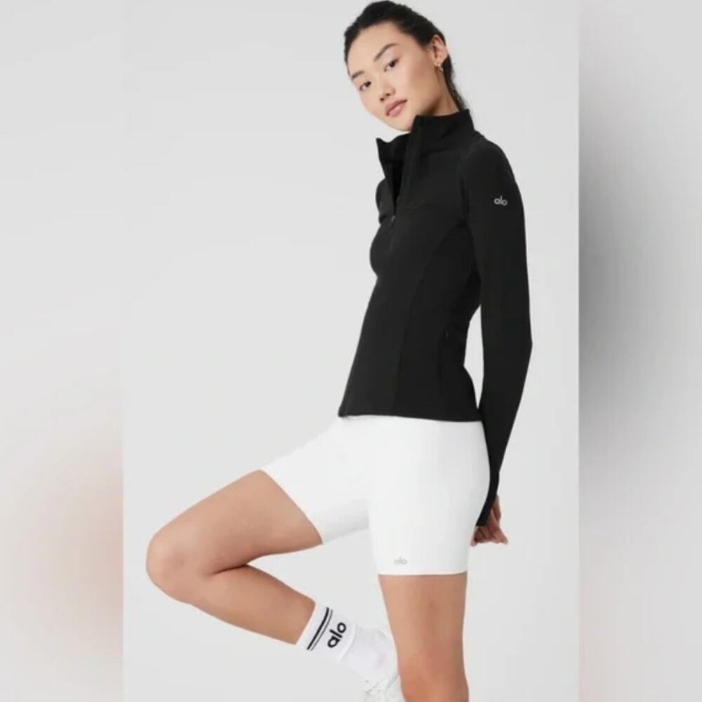 ALO Yoga Long Sleeve Zip Athletic Top